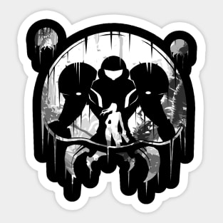 Galactic bounty hunter White Sticker